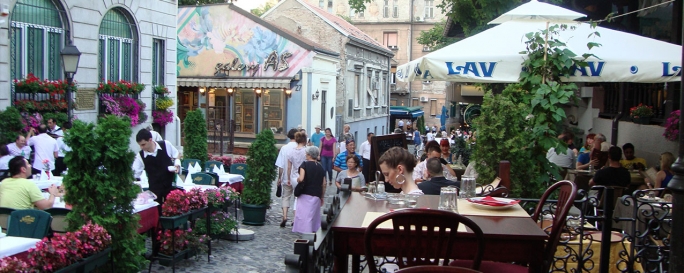 Скадарлия - старинный квартал Белграда